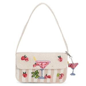 Elegant Beaded Cocktail Shoulder Handbag